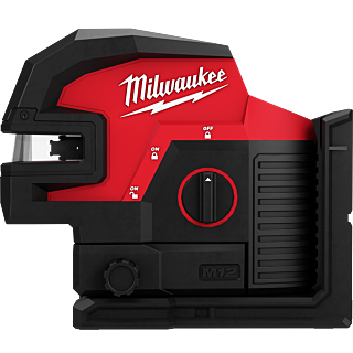 MILWAUKEE M12™ Kombinovaný krížový líniový 4-bodový laser - zelený