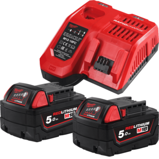 MILWAUKEE NRG Set akumulátorov, 2 x 5 Ah