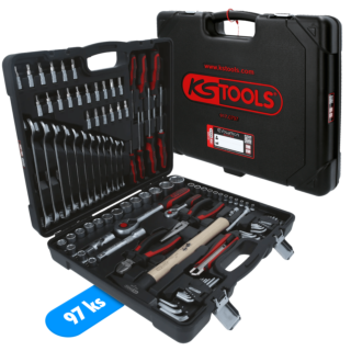 KS TOOLS Univerzálna sada náradia 1/4"+1/2" - 97 - dielna