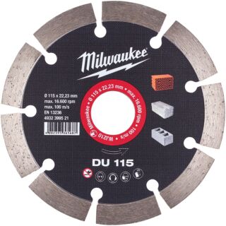 MILWAUKEE Diamantový kotúč DU 115 × 22,2 mm