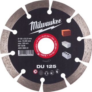 MILWAUKEE Diamantový kotúč DU 125 × 22,2 mm