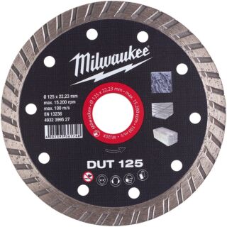 MILWAUKEE Diamantový kotúč DUT 125 × 22,2 mm