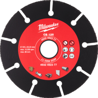 MILWAUKEE Karbidový kotúč 125x22,2mm