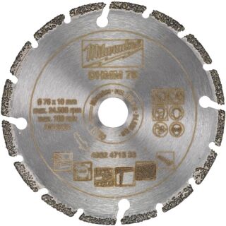 MILWAUKEE Mini diamantový kotúč 76mm pre M12 FCOT