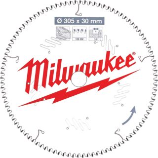 MILWAUKEE Pílový kotúč drevo 305X30X3.0X100ATB NEG.