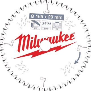 MILWAUKEE Pílový kotúč hliník 165X20X2.2X52TF NEG.