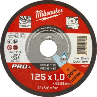 MILWAUKEE Rezný kotúč PRO+ SCS 41/125 × 1 mm