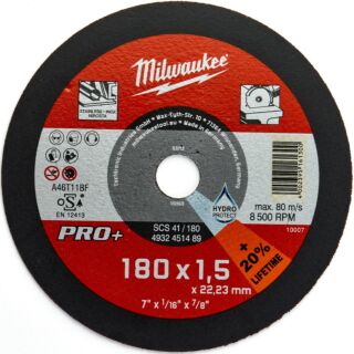 MILWAUKEE Rezný kotúč PRO+ SCS 41/180 × 1,5 mm