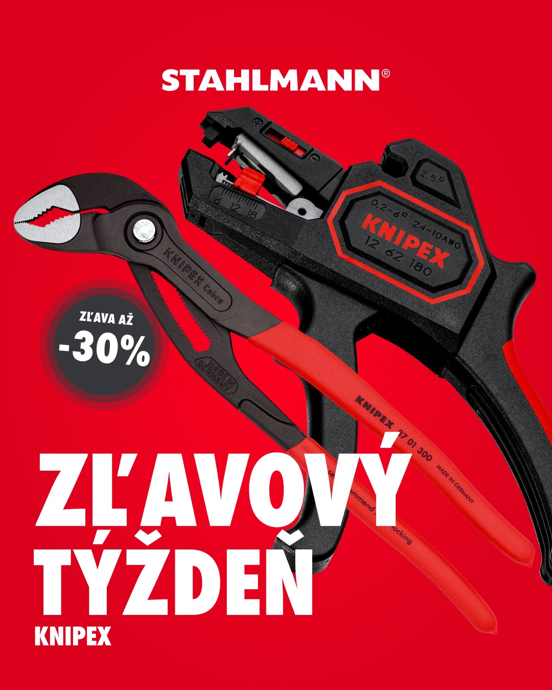 Ušetri až 30% na profi náradí Knipex! Len počas zľavového týždňa! Link v bio. ↗️
.
#stahlmann #work #tools #worktools #knipex #zlava #akcia #zlavovytyzden #tyzdenzliav #welovetools #sale